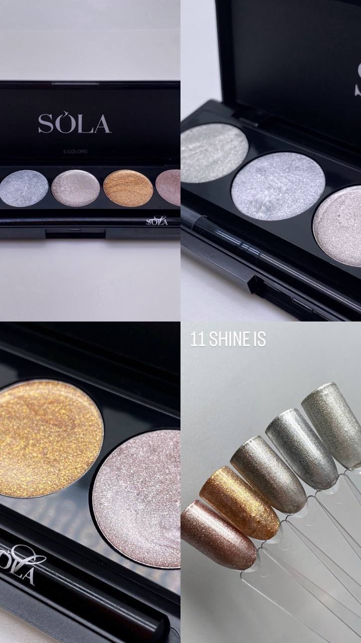«BF» Гель-лак Palette 11 (Shine is) SOLAlove, 10гр