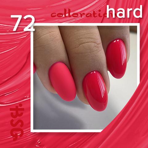 Цветная жесткая база Colloration Hard №72 - Яркий кораллово-розовый неон BSG, 20мл