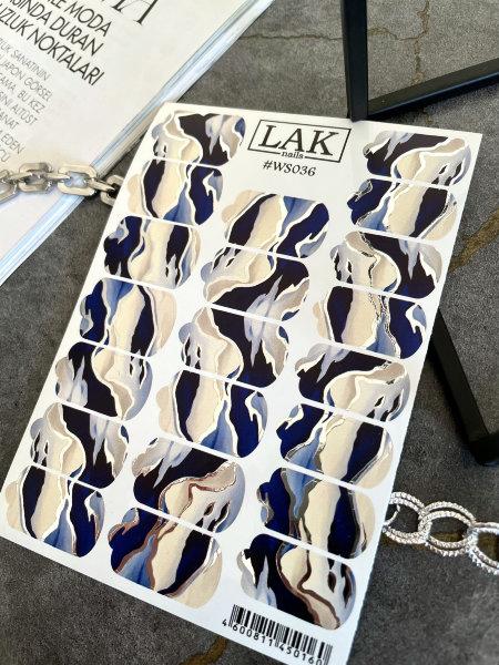 «BF» Плёнка для ногтей LAK  №WS036