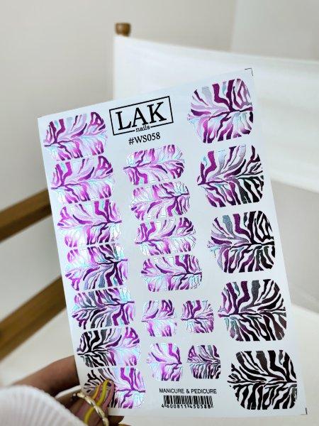 «BF» Плёнка 2в1 manicure & pedicure №WS058 LAK