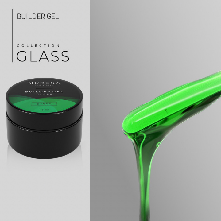 Гель Builder Gel Glass green MURENA, 15мл