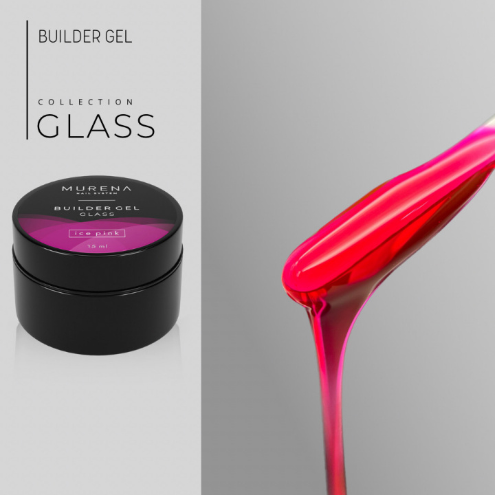 Гель Builder Gel Glass ice pink MURENA, 15мл