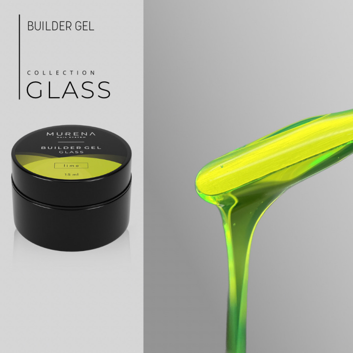 Гель Builder Gel Glass lime MURENA, 15мл