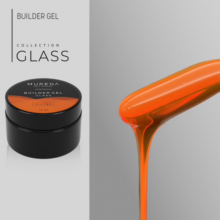 Гель Builder Gel Glass orange MURENA, 15мл