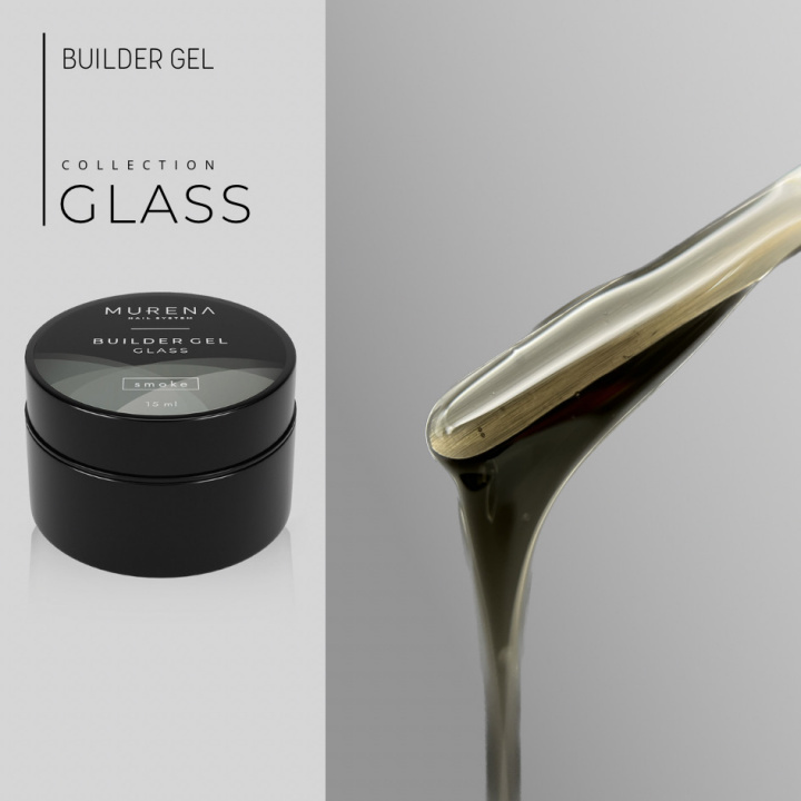 Гель Builder Gel Glass smoke MURENA, 15мл