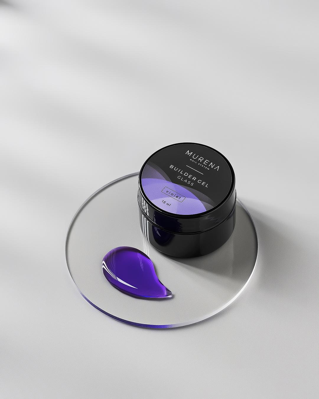Гель Builder Gel Glass violet MURENA, 15мл