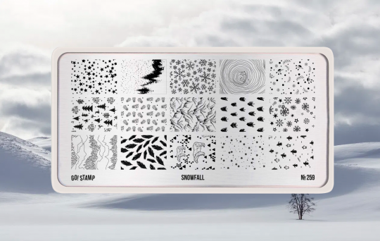 «BF» Пластина для стемпинга Go! Stamp 259 Snowfall