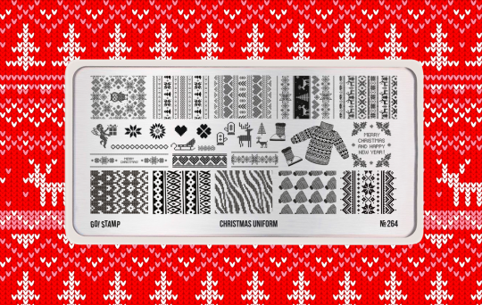 «BF» Пластина для стемпинга Go! Stamp 264 Christmas Uniform
