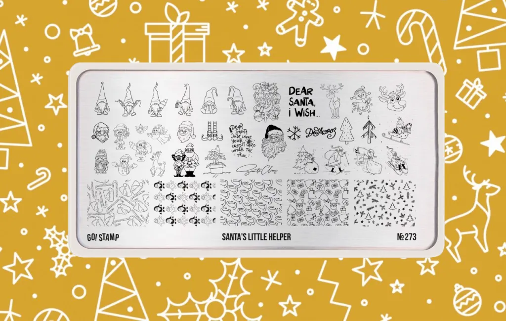 «BF» Пластина для стемпинга Go! Stamp 273 Santa's Little Helper