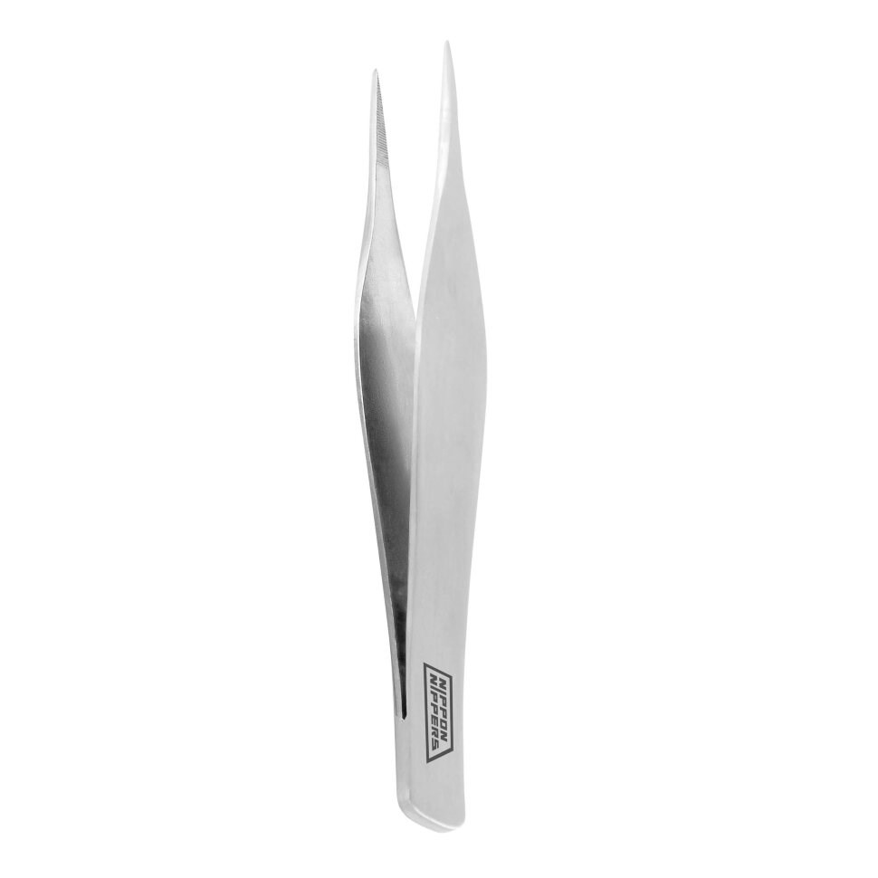 Пинцет для кожи T-06 (острый край с насечкой, широкий, длина 95 мм) Nippon Nippers