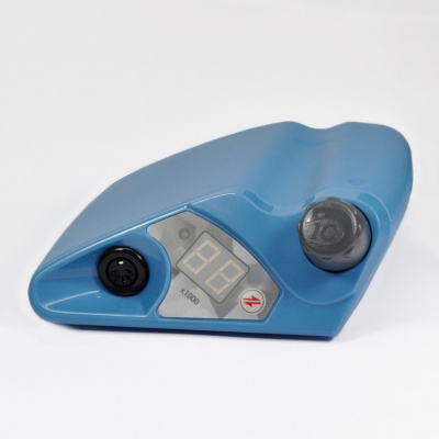 *Бесщеточный аппарат для педикюра РЭСТАР-03 КОЛИБРИ КОСМО корпус голубой, ручка FN103 пластик (педаль регул.)
