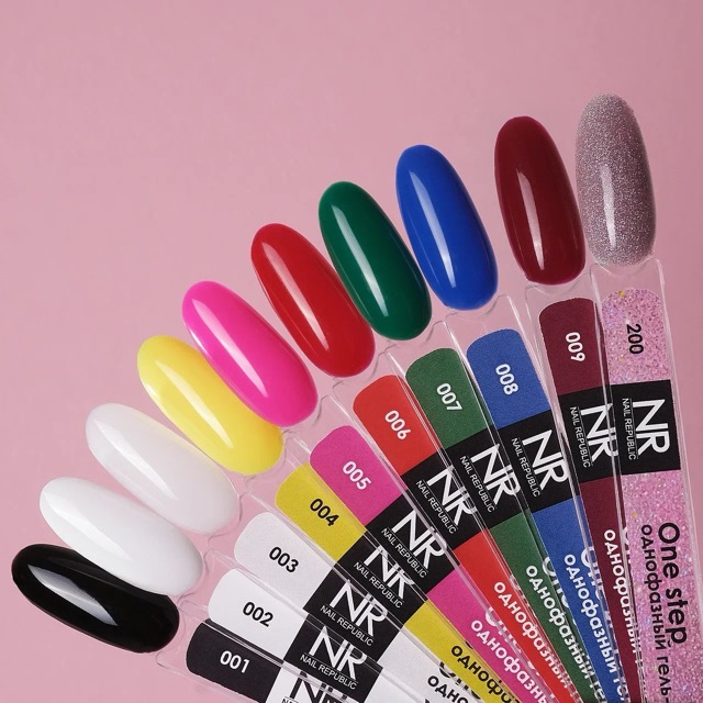 NEW! Гель-лак белый однофазный One Step 002 Nail Republic, 10мл