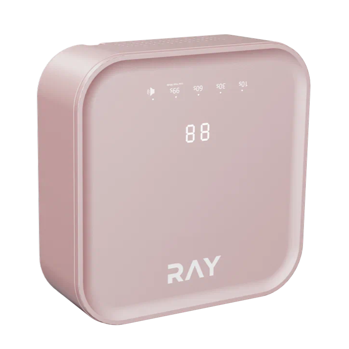 Лампа для сушки ногтей RAY BASIC розовая (гарантия 12мес)