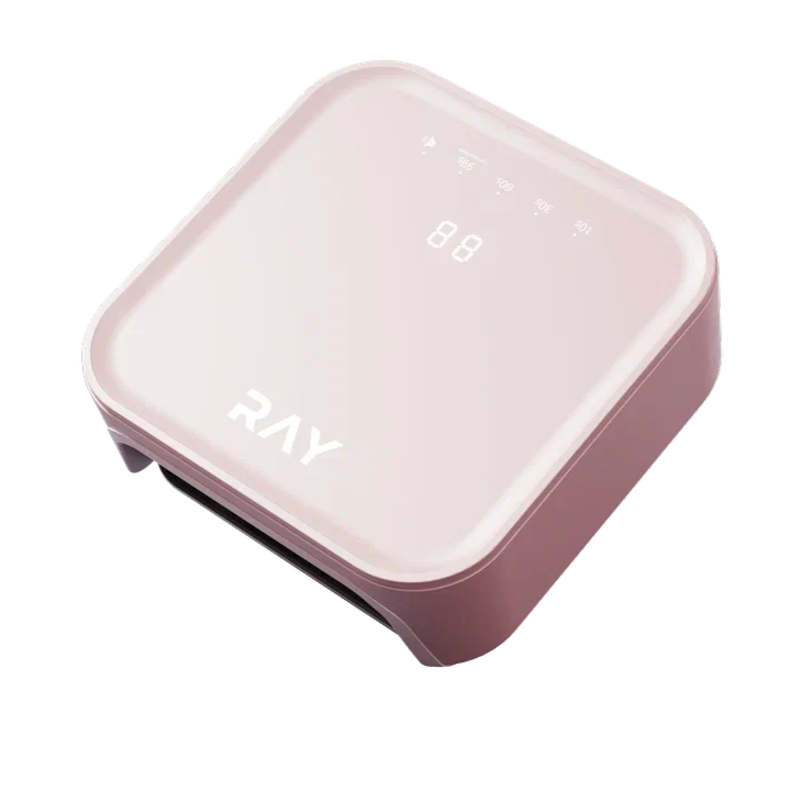 Лампа для сушки ногтей RAY BASIC розовая (гарантия 12мес)